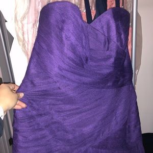 Plum Mermaid bridesmaid dress